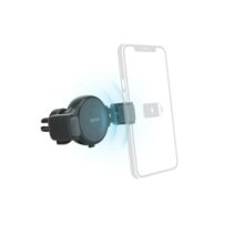 Hama FC10 Flex-Set Soporte con Cargador para Coche - Potencia 10W - USB-C - Carga Rapida - Antideslizante - Color Gris