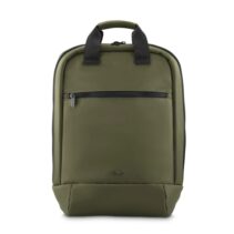 Hama Ultra Lightweight Mochila para Portatiles hasta 16.2" - Capacidad 13L - Poliester Reciclado - Interior Acolchado - Repelente de Agua - 36x44x12cm - Color Negro y Verde