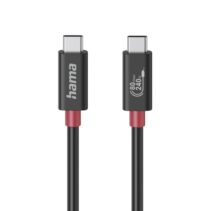 Hama Essential Cable USB-C Macho - Potencia Maxima 240W - Longitud 1m - Velocidad hasta 80Gbps - Blindaje Doble - Color Negro