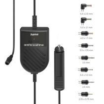 Hama Fuente de Alimentacion para Coche 36W - Conector 12V - Indicador LED - Voltaje Variable - Conectores Surtidos - Color Negro