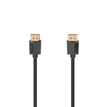 Hama Essential Cable DisplayPort 2.1 8K - Longitud 2m - Blindaje Doble - Velocidad hasta 40Gbps - Color Negro