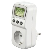 Hama Enchufe Contador Digital de Consumo - Potencia Maxima 3680W - Pantalla LCD - Color Blanco