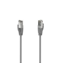 Hama Essential Cable de Red UTP RJ45 Cat-5e - Longitud 3m- Velocidad hasta 1Gbps - Blindado - Color Gris