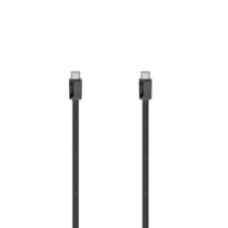 Hama Essential Cable USB-C - Potencia Maxima 100W - Longitud 0.75m - Velocidad hasta 5Gbps - Blindaje Doble - Color Negro
