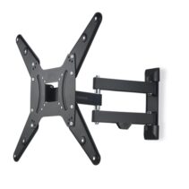 Hama Soporte de Pared para TV hasta 65" - Peso Max 25kg - Inclinable - Giratorio - VESA 400x400mm - Acero - Gestor de Cables - Color Negro