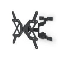 Hama Soporte de Pared para TV hasta 65" - Peso Max 30kg - Inclinable - Giratorio - Extraplano - VESA 400x400mm - Gestor de Cables - Nivel de Burbuja Integrado - Plantilla de Perforacion - Color Negro