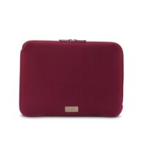 Hama Jersey Funda para Portatiles hasta 14.1" - Cierre con Cremallera - Forro Interior Suave - 37x1.5x27cm - Color Rojo