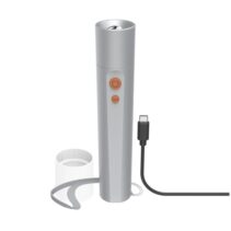 Hama Fl350-C Linterna LED - Recargable - 350 Lumenes - Bateria 18650 de Litio - Color Plata
