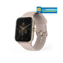 Hama 6010 Reloj Inteligente Smartwatch - Bluetooth 5.3 - Bateria 350mAh - Pantalla TFT 1.65" - IP68 - Soporta hasta 3 Atm - Pulsera de Silicona - GPS Integrado - 3.6x1.3x4.9cm - Color Rosa Palido