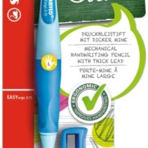 Stabilo Easyergo Pack con Lapiz Retractil + Scapuntas - Mina HB de 3.15mm - Diseño Ergonomico - Uso Zurdo - Color Azul
