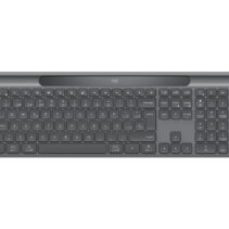 Logitech Signature Slim Solar+ K980 Teclado Inalambrico Español QWERTY - Carga Solar Automatica con Tecnologia LightCharge - Conectividad Dual Logi Bolt y Bluetooth LE - Teclas Silenciosas - Color Grafito