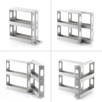 Innovagoods Rispick Organizador de Especias - Polipropileno - Antideslizante - Facil Limpieza - Deslizante - Pivotante - Capacidad para 20 Especias - 10x28x28.5-45cm - Color Gris