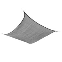 Innovagoods Reshad Toldo Vela Rectangular - Facil Limpieza - Proteccion UV - Transpirable - Incluye Cuerda y 4 Mosquetones - 300x400x0.3cm - Color Gris