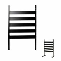 Innovagoods Towarck Toallero Electrico de 5 Barras - Potencia 140W - IP44 - Cable 140cm - Incluye Accesorios - Temperatura Regulable - Temporizador - Apagado Automatico - 50x80x10cm - Color Negro
