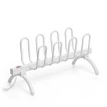 Innovagoods Tendedero Secador de Calzado Electrico - 80W - Capacidad para 4 Pares - Cable 130cm - IPX2 - Resistente al Agua - 71x21.5x21.5cm - Color Blanco
