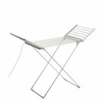 Innovagoods Drywing Tendedero Electrico Plegable con Alas - 230W - 20 Barras - Soporta hasta 15kg - Cable 140cm - Temperatura hasta 55ºC - Plegable - 132x6x54cm - Color Gris