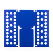 Innovagoods Doblador de Ropa - Plegable - Polipropileno - Adaptado a Ropa Infantil - Universal - 40x16x1cm - Color Azul