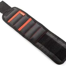 Innovagoods WrisTool Banda Magnetica - Incluye Accesorios - Multifuncion - Cierre con Velcro - 2 Bolsillos - 39x9.5x0.5cm - Color Negro