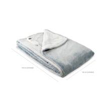 Innovagoods Elakef Manta Electrica - 160W - Cable 235cm - Temperatura Regulable - Temporizador - Apagado Automatico - Calentamiento Rapido - 120x160cm - Color Gris