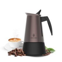 Cecotec Piccolina 900 Cafetera Italiana para 9 Tazas - Acero Inoxidable - Apta para Gas
