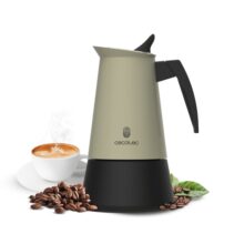 Cecotec Piccolina 200 Cafetera Italiana para 2 Tazas - Acero Inoxidable - Apta para Placas Electricas