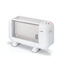 Blaupunkt Radiador de Mica - Potencia 900W - Termostato Regulable - Interruptor Antivuelco - Rejilla - Asa de Transporte - Color Blanco