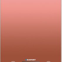 Blaupunkt Bascula de Cocina Digital 5kg con Plataforma de Cristal - Pantalla LCD - Funcion Tara - Alta Precision 1g - Autoapagado y Indicadores de Sobrecarga/Bateria Baja - Color Naranja
