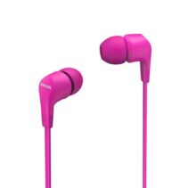 Philips Auriculares Intraurales con Cable - Jack 3.5mm - Microfono Integrado - 3 Pares de Almohadillas de Silicona - Aislamiento Pasivo del Ruido - Altavoz 8.6mm - Boton Multifuncion - Color Rosa