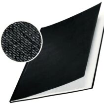 Leitz Pack de 10 Tapas Rigidas Impressbind 14mm - Capacidad de 106-140 Hojas A4 - Encuadernacion de Alta Calidad - Exterior Superficie de Lino Lacada - Papel Blanco sin Acido - Color Negro