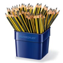 Staedtler Noris 119 Jumbo Cubo Expositor con 72 Lapices de Grafito Triangular - Mina HB2 Ultrarresistente de 4mm - Madera de Bosques Sostenibles