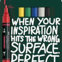 Faber-Castell Multimark Acrylic Pack con 6 Rotuladores Acrilicos Doble Punta - Puntas Redondas de 1mm y 3mm - Tinta Acrilica a Base de Agua - Colores Surtidos