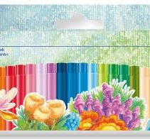 Staedtler Noris 241 Pack de 25 Ceras Blandas - Diametro 8mm - Resistencia a la Rotura - Colores Surtidos
