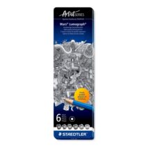 Staedtler Mars Lumograph 100 Caja Metalica con 6 Lapices de Grafito de Graduaciones 8B