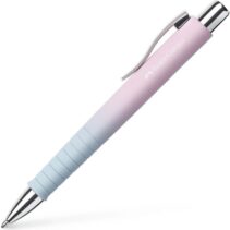 Faber-Castell Poly Ball Flow Edition Blushing Sky Boligrafo Retractil XB - Forma Triangular Ergonomica - Suave al Tacto - Color Rosa/Azul Degradado