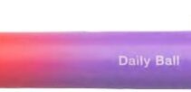 Faber-Castell Daily Ball Flow Edition Punchy Melon Boligrafo Retractil XB - Atractivo Diseño - Tinta Azul Indeleble - Color Lila/Rojo Degradado