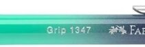 Faber-Castell Grip 1347 Flow Edition Buzzing Blue Portaminas 0.7mm - Atractivo Diseño - Grip de Agarre - Goma de Borrar - Color Azul/Turquesa Degradado