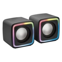 Mars Gaming MC-CUBE Minitorre Micro-ATX/Mini-ITX - Vidrio Templado Continuo Frontal y Lateral - Ventilador ARGB de 120mm - USB-C - USB 3.0 - Color Negro