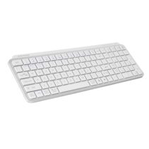 Mars Gaming MK-SILENKEYS Teclado Completo Inalambrico - Bluetooth - Disposicion Inglesa QWERTY US - 720mAh - Teclas Silenciosas de Perfil Bajo - Accesos Directos - 384x132x24mm - Color Blanco