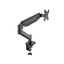 Mars Gaming MARMPRO1 Soporte de Mesa con Brazo Articulado para Monitores hasta 32" - Incluye Accesorios - Articulado 360° - VESA 100x100 - Muelle de Gas - 480x460x115mm - Color Negro