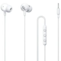 Vention Echo Lite Auriculares Intraurales con Cable de 1.2m - Jack 3.5mm - Microfono Integrado - Altavoz de 12mm - Color Blanco