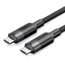 Vention Cable USB-C 3.2 - Potencia hasta 100W - Transmision 4K a 60 Hz - Longitud 0.5m - Recubrimiento de Nailon Trenzado - Velocidad hasta 10Gbps - Color Negro