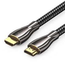 Vention Cable HDMI 2.0 - Resolucion 4K - ARC - Longitud 10m - Conectores Chapados en Oro - Chaqueta Trenzada de Algodon y PVC - Color Negro