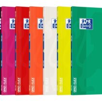 Oxford Libreta Grapada - Formato A4 - 48 Hojas - Cuadricula 5x5mm - Tapa de Plastico - Colores Surtidos