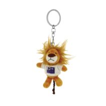 Oxford Lion Llavero con Forma de Peluche Leon - Perfecto para Regalar o Coleccionar - Color Blanco