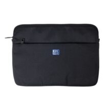 Oxford Young Proof B-Case Funda para Portatiles hasta 16" - RPET Reciclado - Bolsillo Frontal con Cremallera - Acolchado y Suave - 375x265x20mm - Color Negro