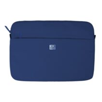 Oxford Young Proof B-Case Funda para Portatiles hasta 16" - RPET Reciclado - Bolsillo Frontal con Cremallera - Acolchado y Suave - 375x265x20mm - Color Azul Marino