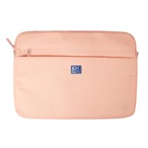 Oxford Young Proof B-Case Funda para Portatiles hasta 16" - RPET Reciclado - Bolsillo Frontal con Cremallera - Acolchado y Suave - 375x265x20mm - Color Melocoton