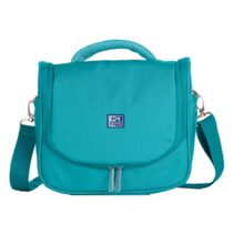 Oxford Young Proof B-Foodie Bolsa Isotermica - Bolsillo Trasero con Cremallera - Asa Superior - Malla Frontal - Base Reforzada - Bolsillos Laterales - Correa Ajustable - Color Aguamarina