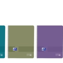 Oxford Live and Go Cuaderno de Espiral - Formato A4+ - 160 Hojas - Rayado Horizontal 1 Linea - Tapa de Polipropileno - Colores Vivos Surtidos