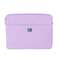 Oxford Young Proof B-Case Funda para Portatiles hasta 14" - RPET Reciclado - Bolsillo Frontal con Cremallera - Acolchado y Suave - 350x265x28mm - Color Lavanda